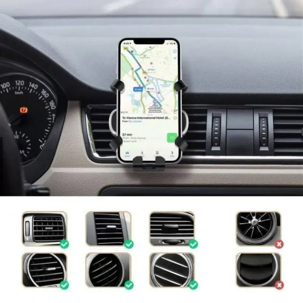 Автотримач UGREEN LP228 Gravity Phone Holder for Car (80539)